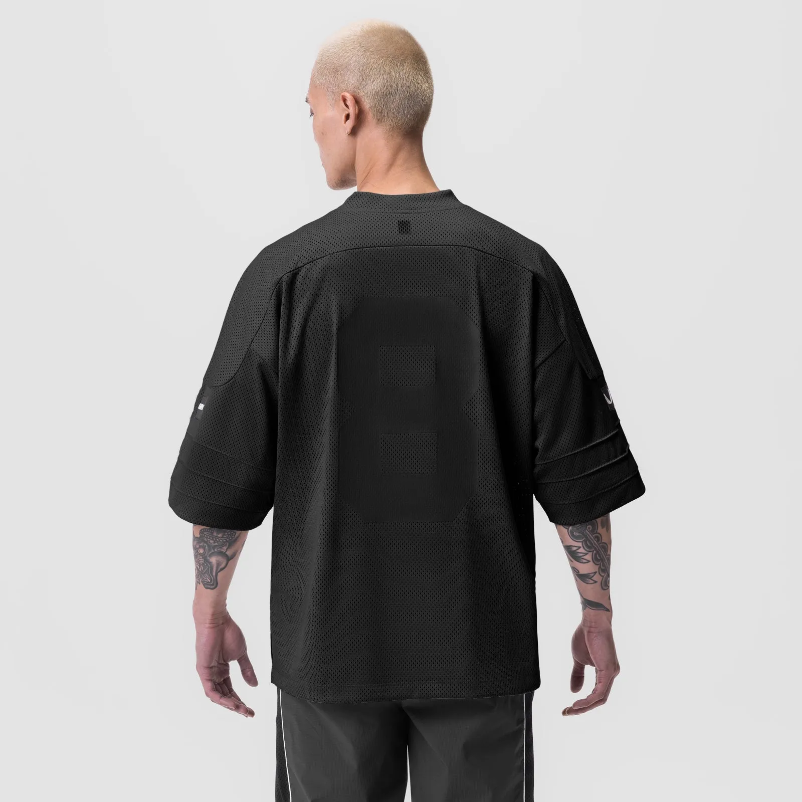 0772. SilverPlus™ Mesh Oversized Jersey  - Black