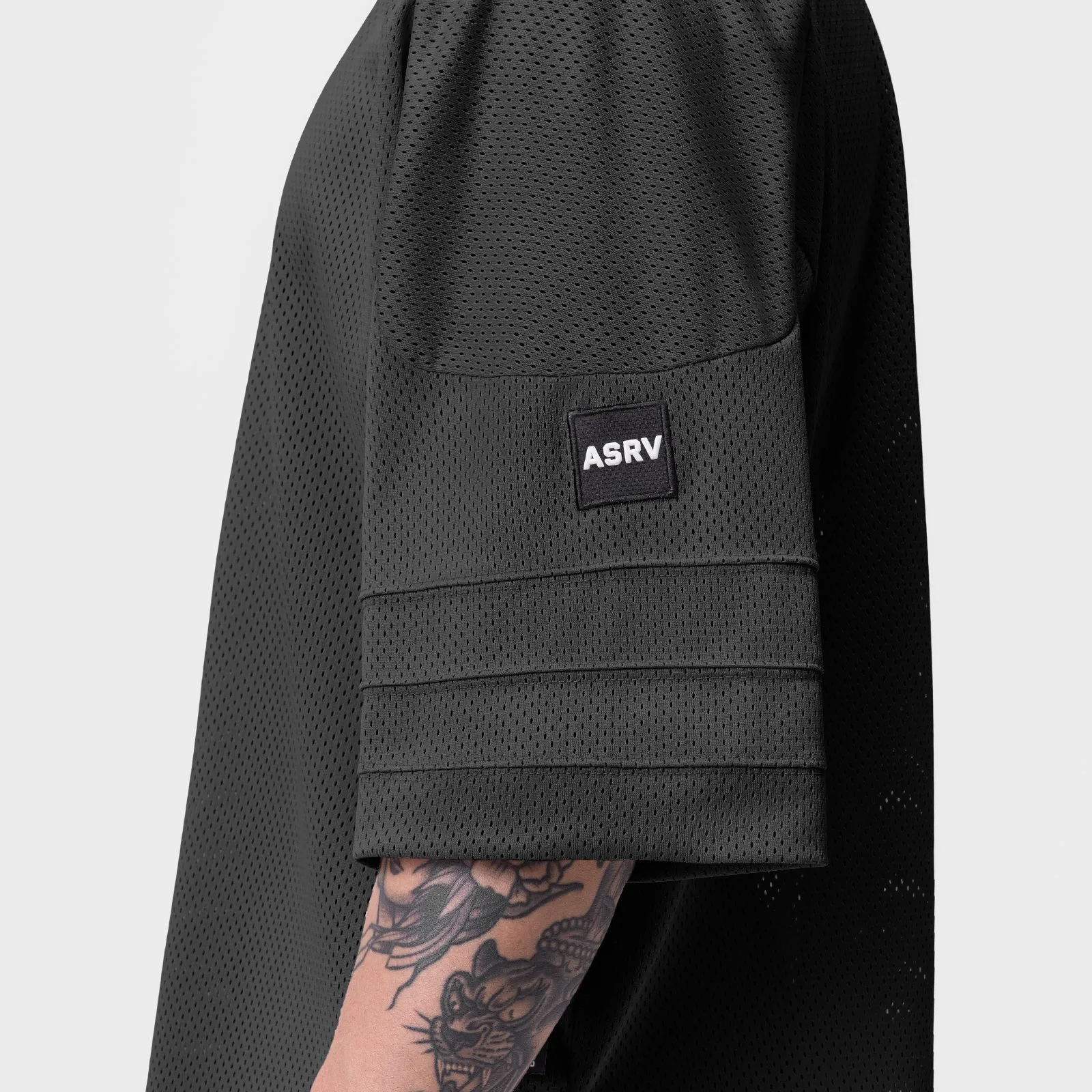 0772. SilverPlus™ Mesh Oversized Jersey  - Black