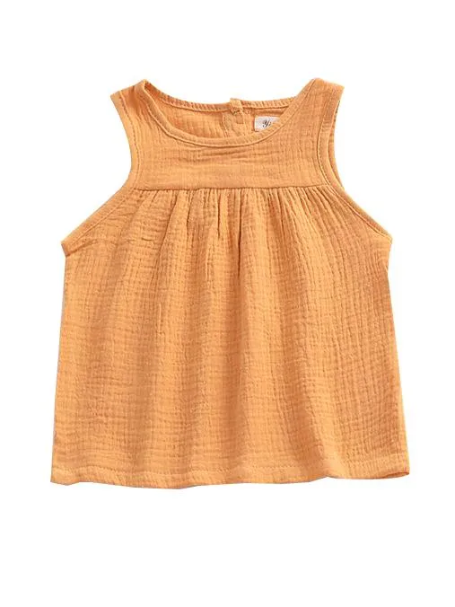 5 Colors Baby Toddler Girl Solid Color Vest Tops Kids Summer Clothes