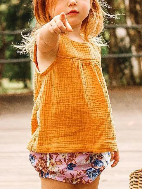 5 Colors Baby Toddler Girl Solid Color Vest Tops Kids Summer Clothes