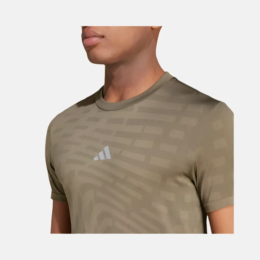 Adidas Gym Training Seamless Men's T-shirt -Olive Strata/Shadow Olive