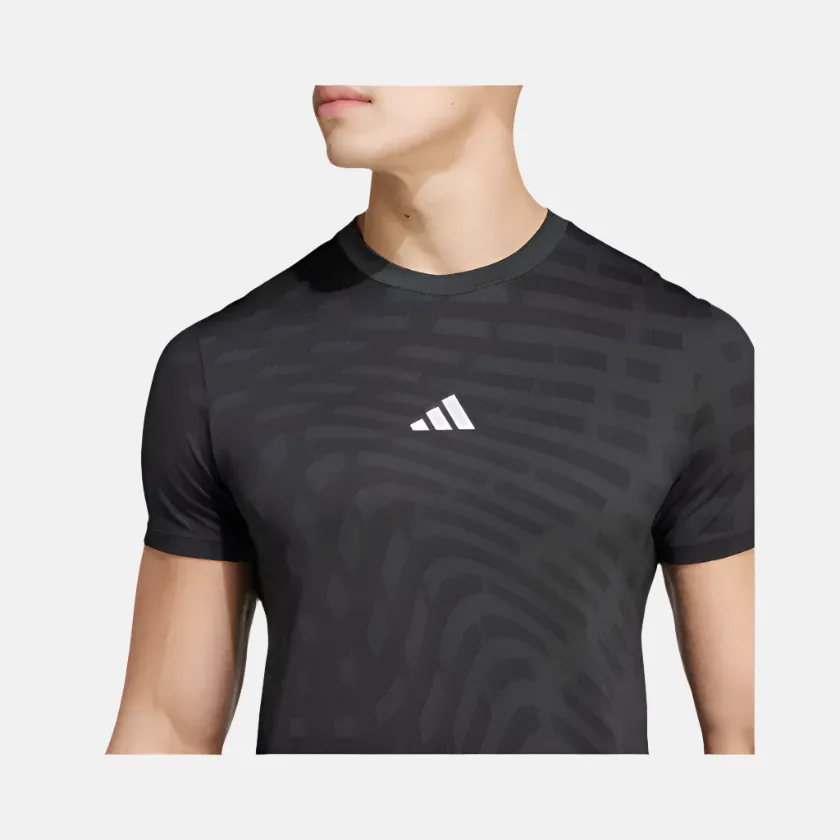 Adidas Gym Training Seamless Men's Training T-shirt - Black/Grey Six