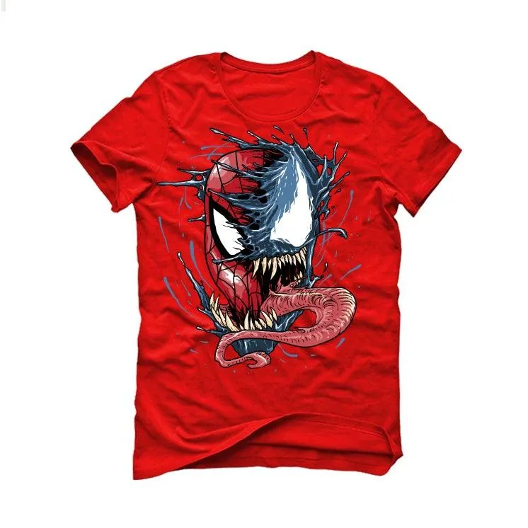 Air Jordan 12 “Twist” 2021 Red T-Shirt (Spiddy and venom)