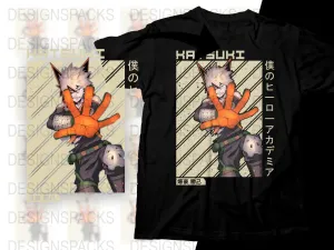 Anime Katsuki Bakugou Hero Academia Graphic Png Digital Download