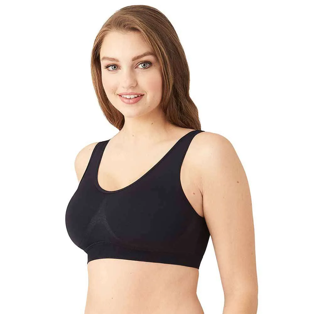 B-Smooth Padded Non-wired Full Cup Everyday Wear Full coverage Bralette - Black