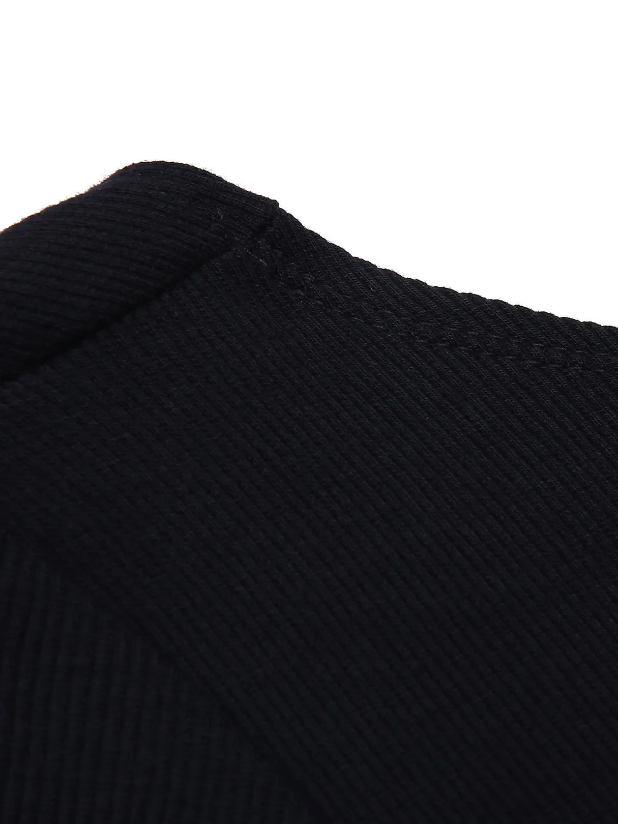 Backless Short Sleeve Black Top