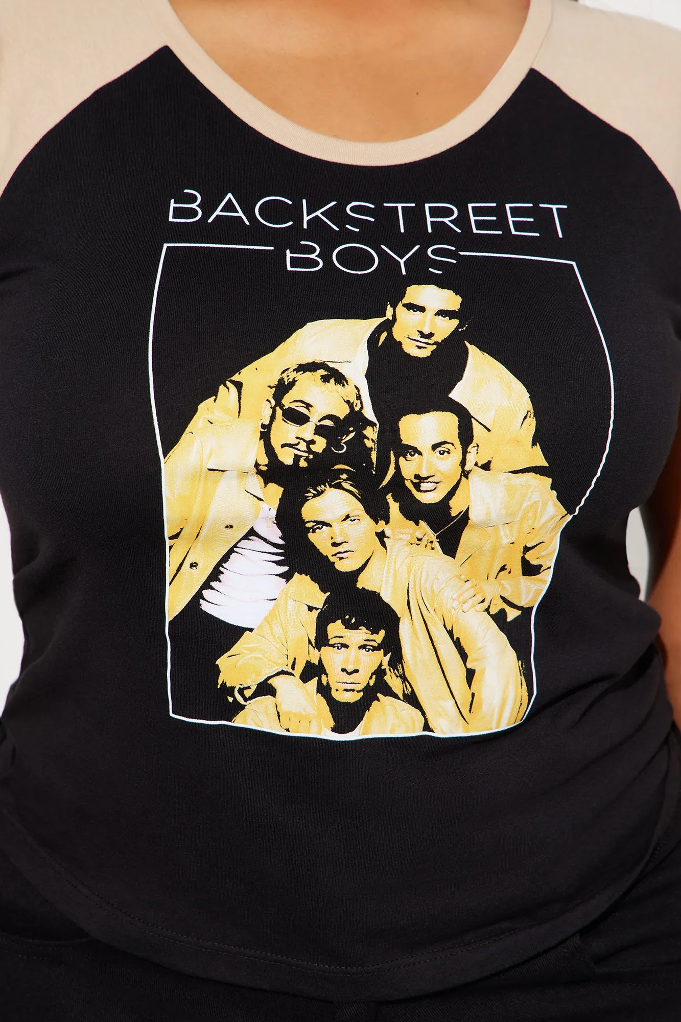 Backstreet Boys Raglan Tee - Black/combo