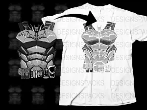 Bat-Inspired Muscle Suit Graphic Design Png Digital Download