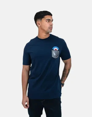 Ben Sherman Target Pocket Print Navy T-Shirt