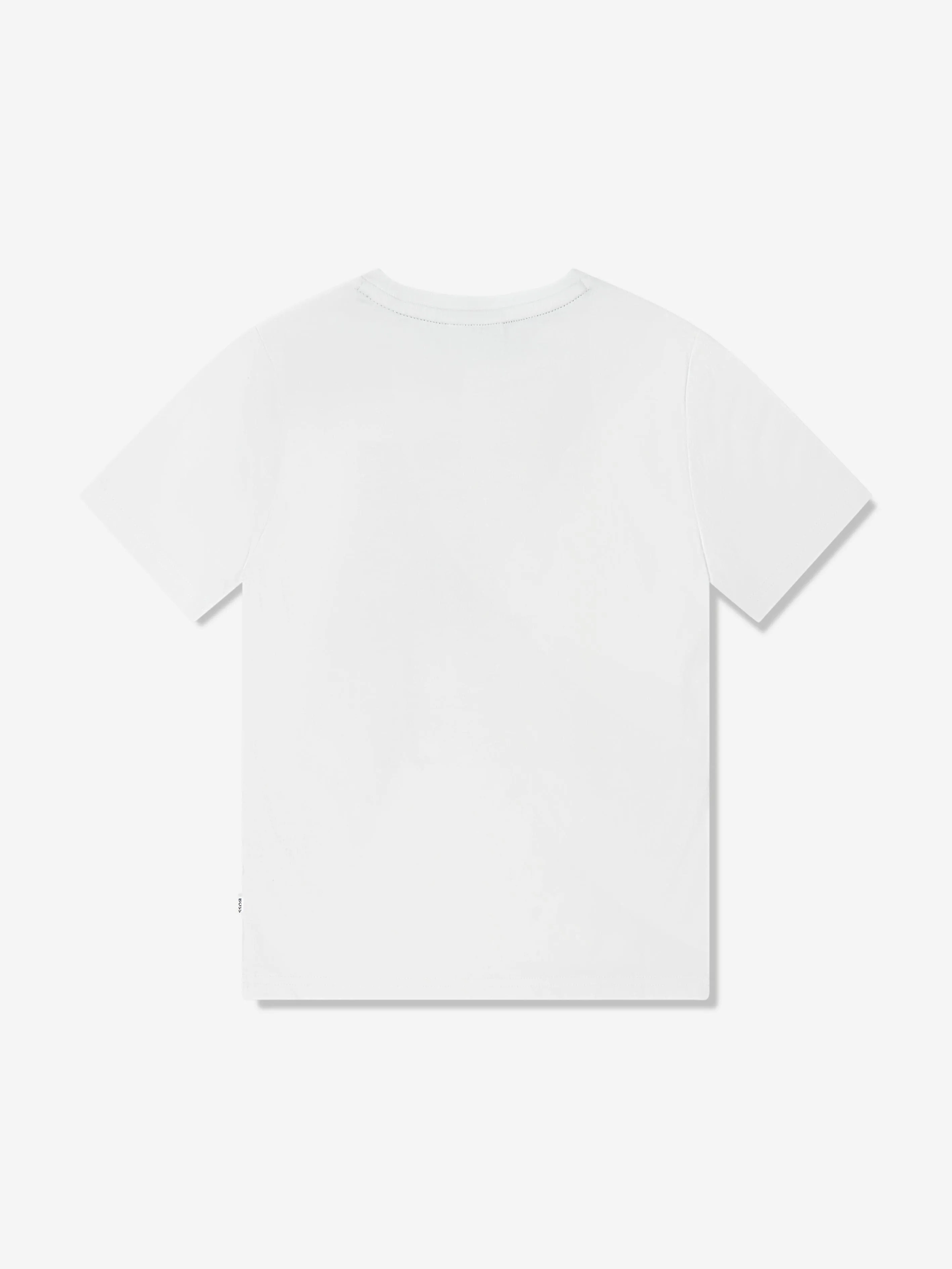 BOSS Boys Chameleon Print T-Shirt in White