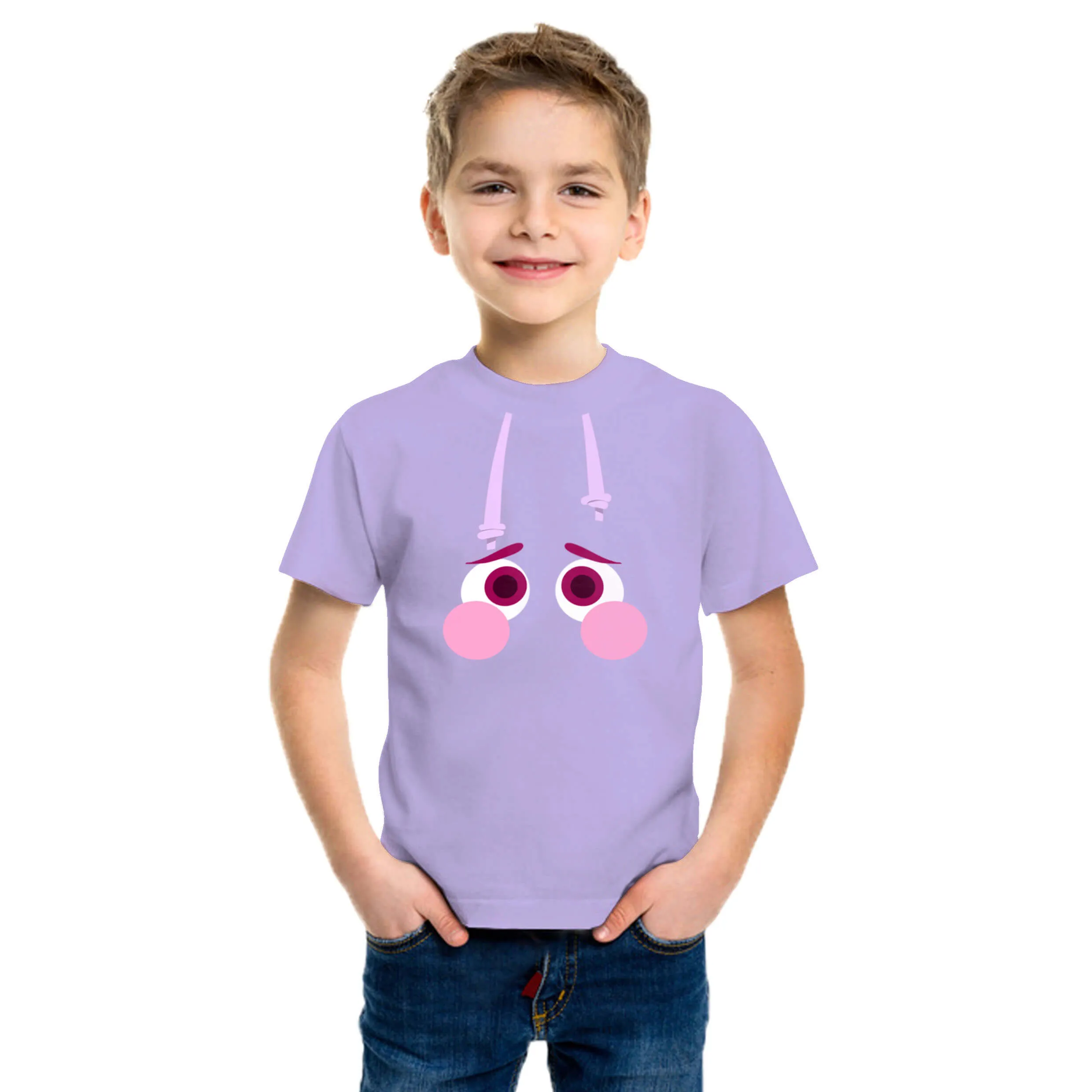 Boys T-Shirt 2024 Anime All Emotions Cosplay Shirt Anger Ennui Fear Anxiety Cosplay T-shirts