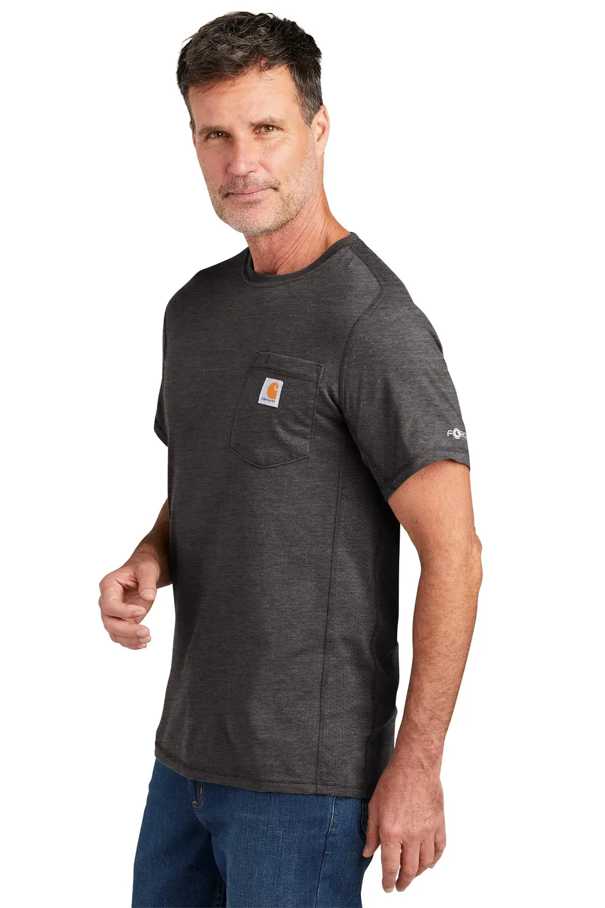 Carhartt Force Custom Pockets T-Shirts, Carbon Heather