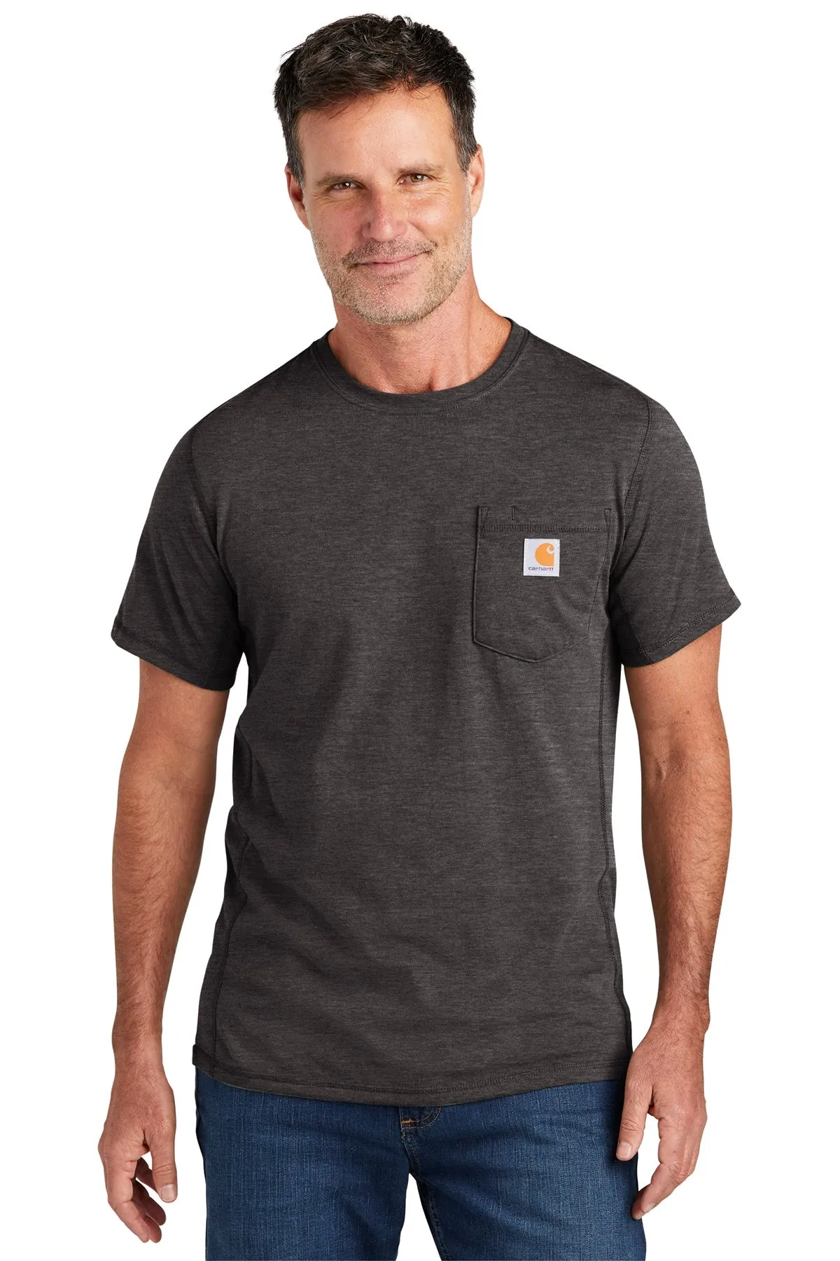 Carhartt Force Custom Pockets T-Shirts, Carbon Heather