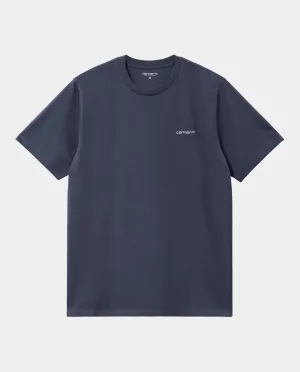 Carhartt WIP - Script Embroidery T-Shirt - Air Force Blue