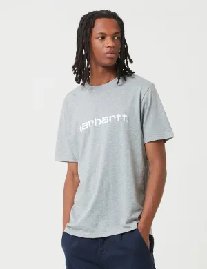 Carhartt-WIP Script T-Shirt - Grey Heather