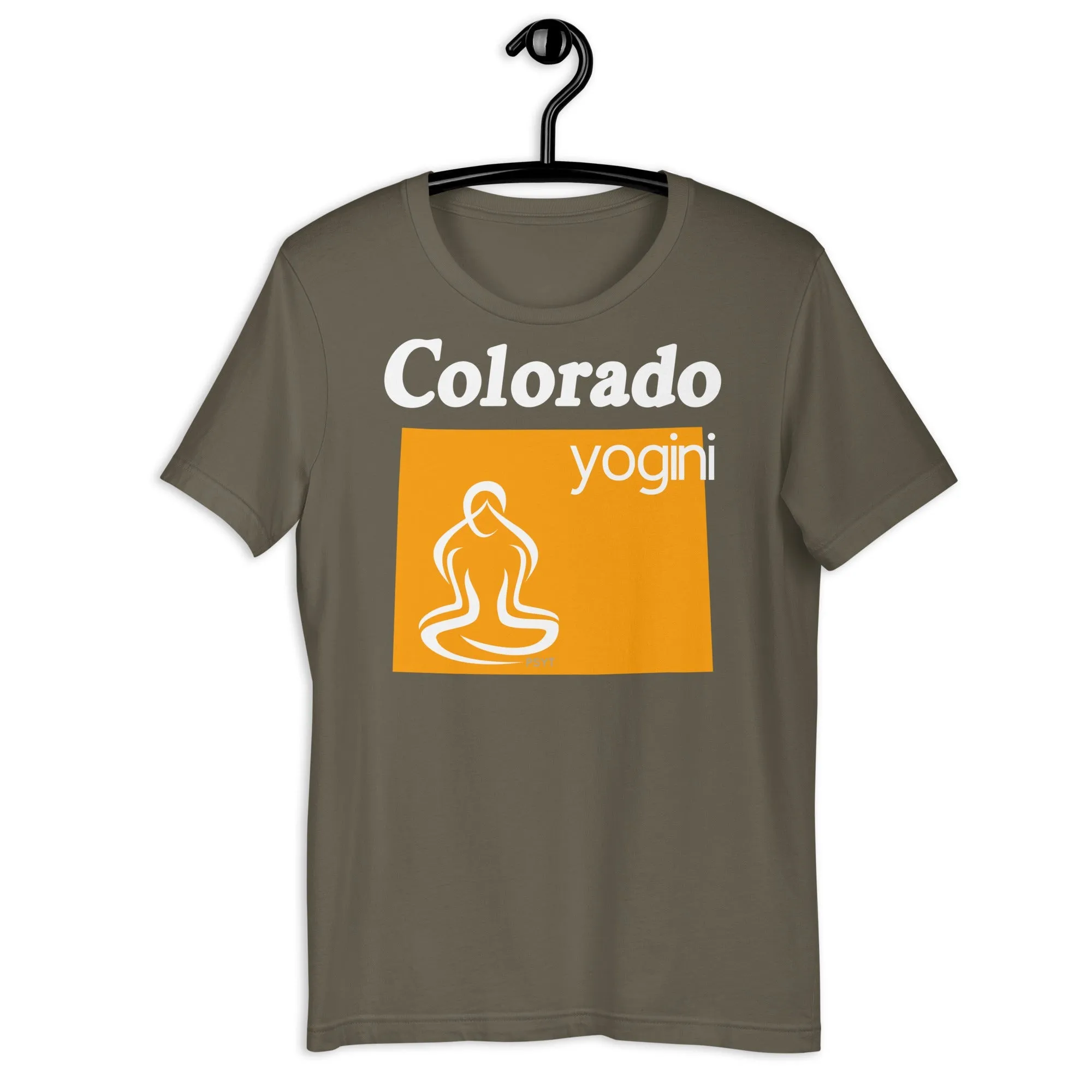 Colorado Map Yogini Dark Shirt