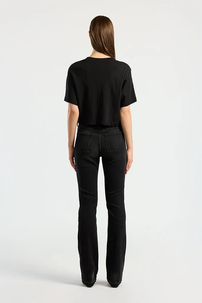 COTTON CITIZEN - Tokyo Crop Tee - Jet Black