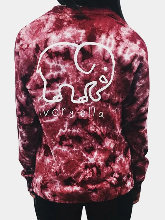 Custom Crew Neck Animal Long Sleeve Red T-Shirts