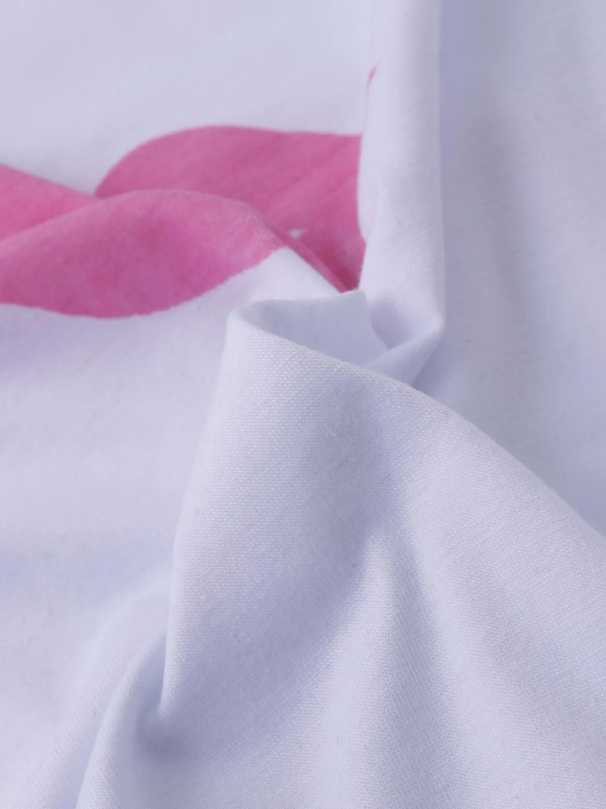 Custom Round Neck Letter Long Sleeve White T-Shirts