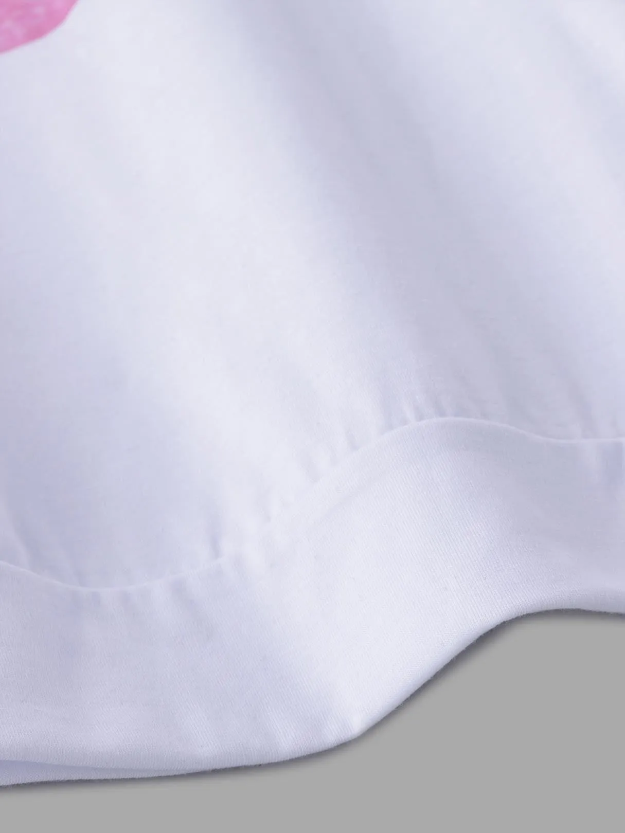 Custom Round Neck Letter Long Sleeve White T-Shirts