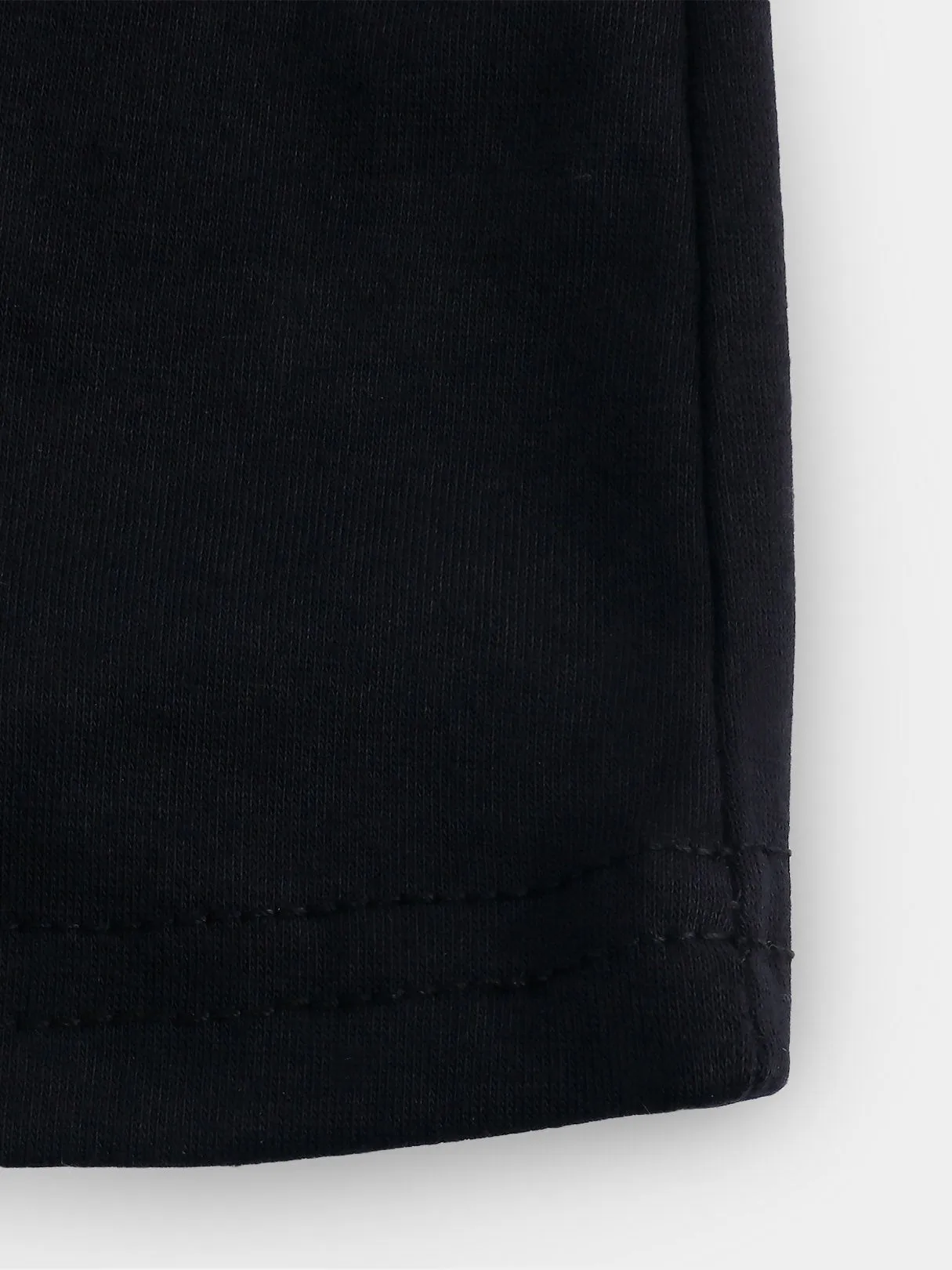 Custom V-Neck Lace Short Sleeve Black Top