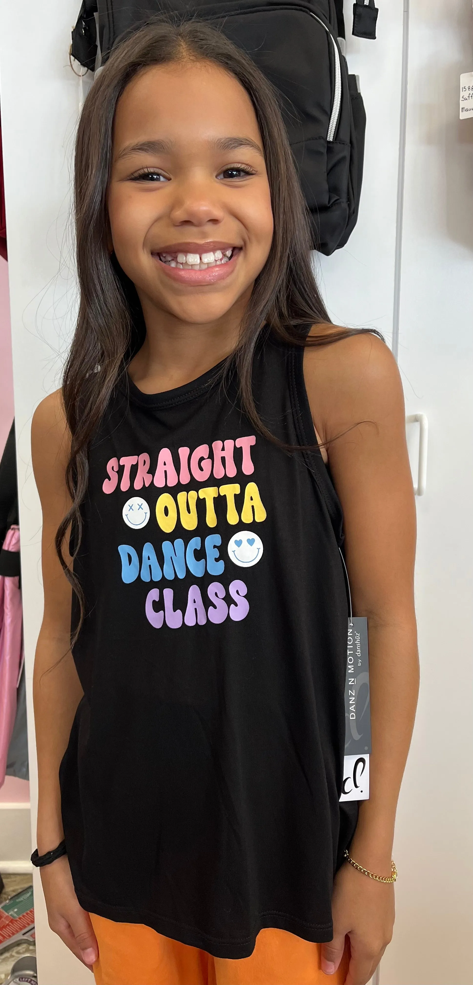 Danz N Motion - "Straight Outta Dance" Tank - Child(24312C) - Black