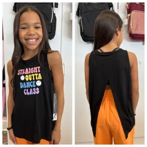Danz N Motion - "Straight Outta Dance" Tank - Child(24312C) - Black