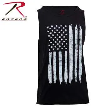 Distressed U.S. Flag Tank Top