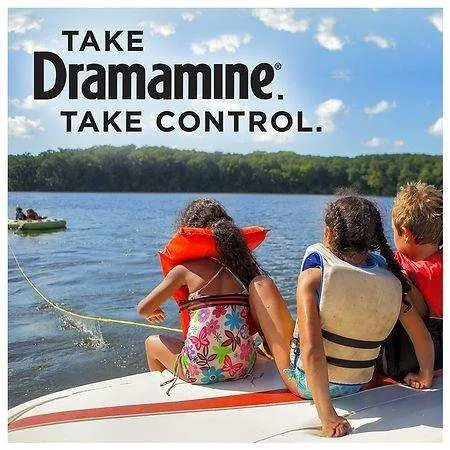 Dramamine Motion Sickness Relief for Kids, Grape Flavor - 8 ct.