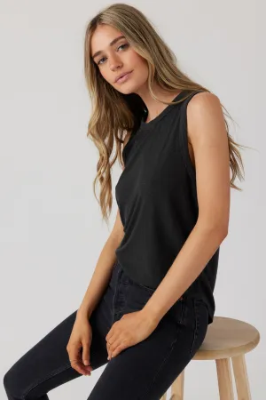 Eco Slub Tank - Vintage Black