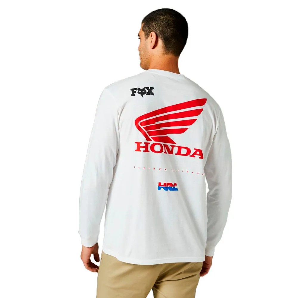 Fox Racing Honda Wing Long Sleeve Premium Tee T-Shirt Optic White