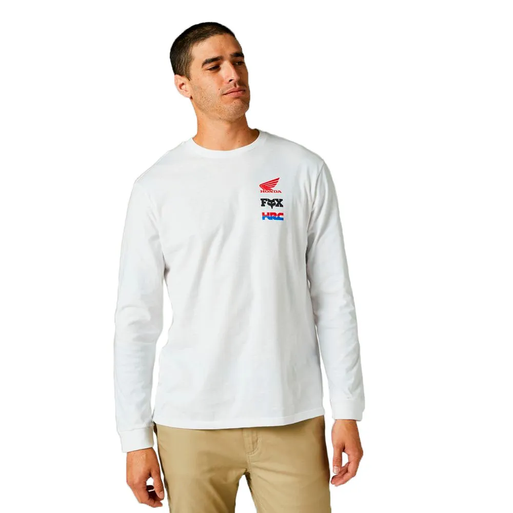 Fox Racing Honda Wing Long Sleeve Premium Tee T-Shirt Optic White