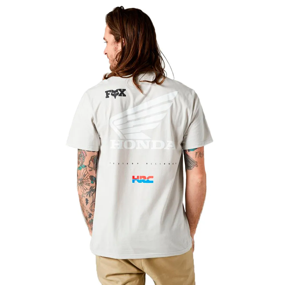 Fox Racing Honda Wing Premium Tee T-Shirt Light Grey