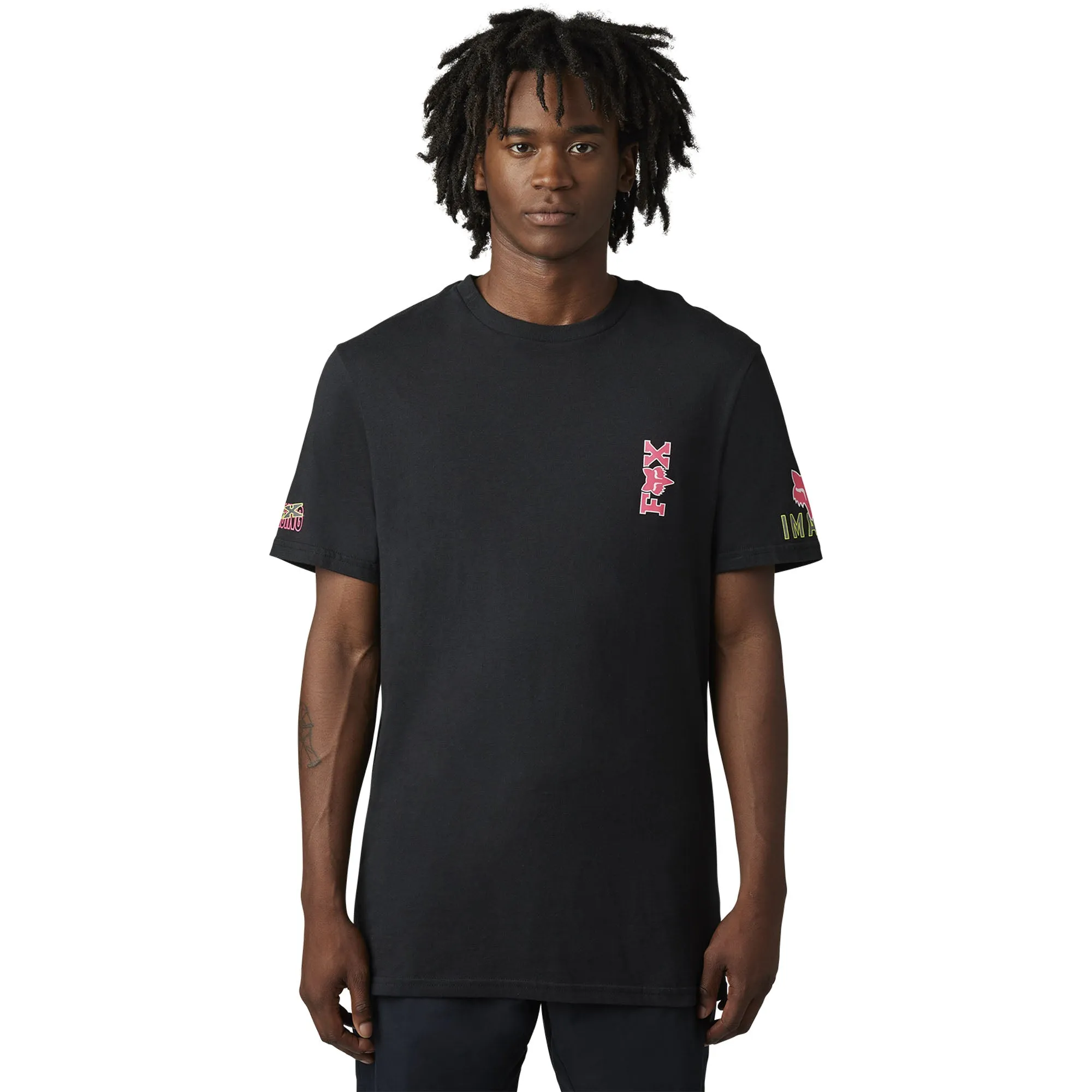 Fox Racing  Mens Barbed Wire T-Shirt Short Sleeve Premium Tee Soft Crewneck Black