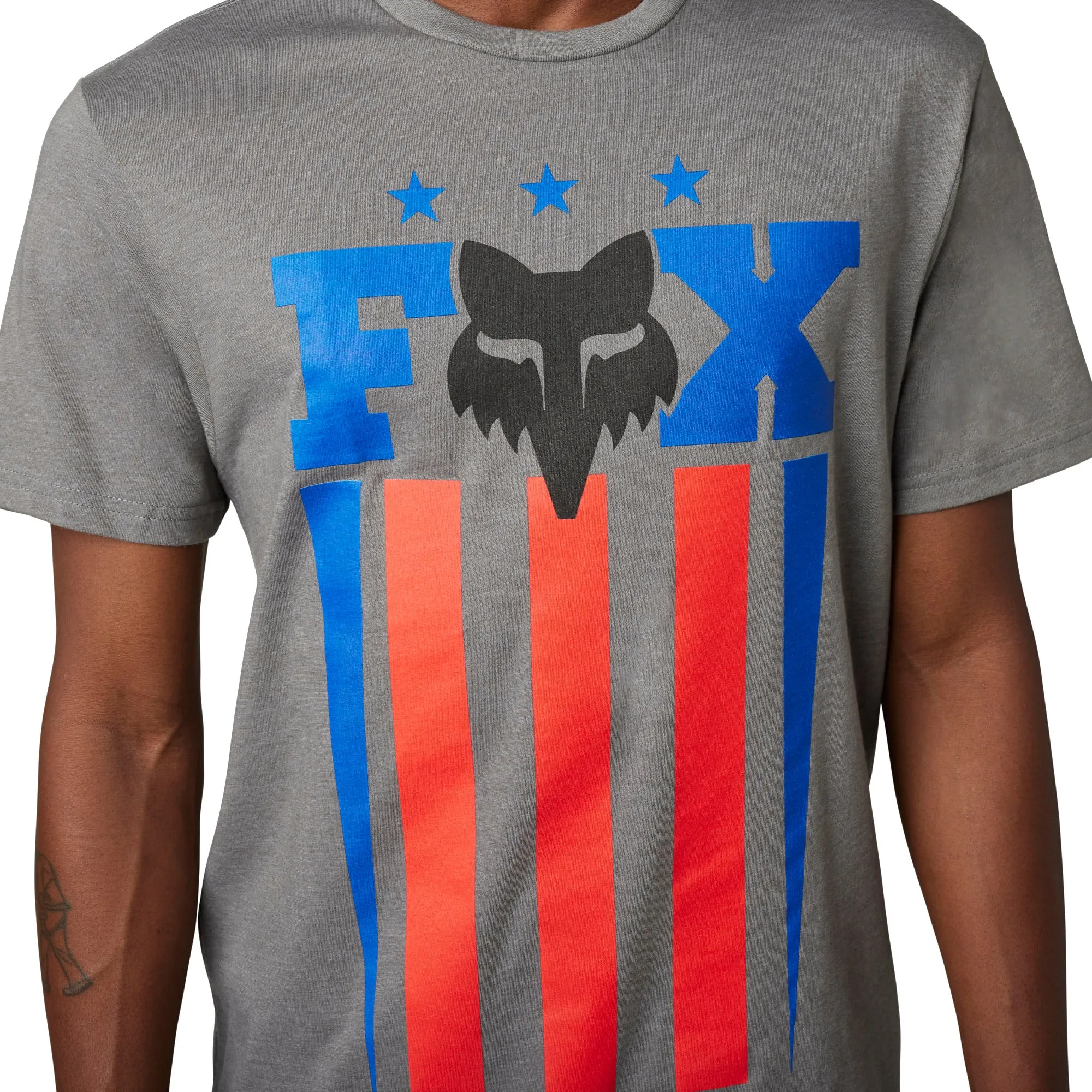 Fox Racing  Mens Unity T-Shirt Short Sleeve Premium Tee Crewneck Heather Graphite