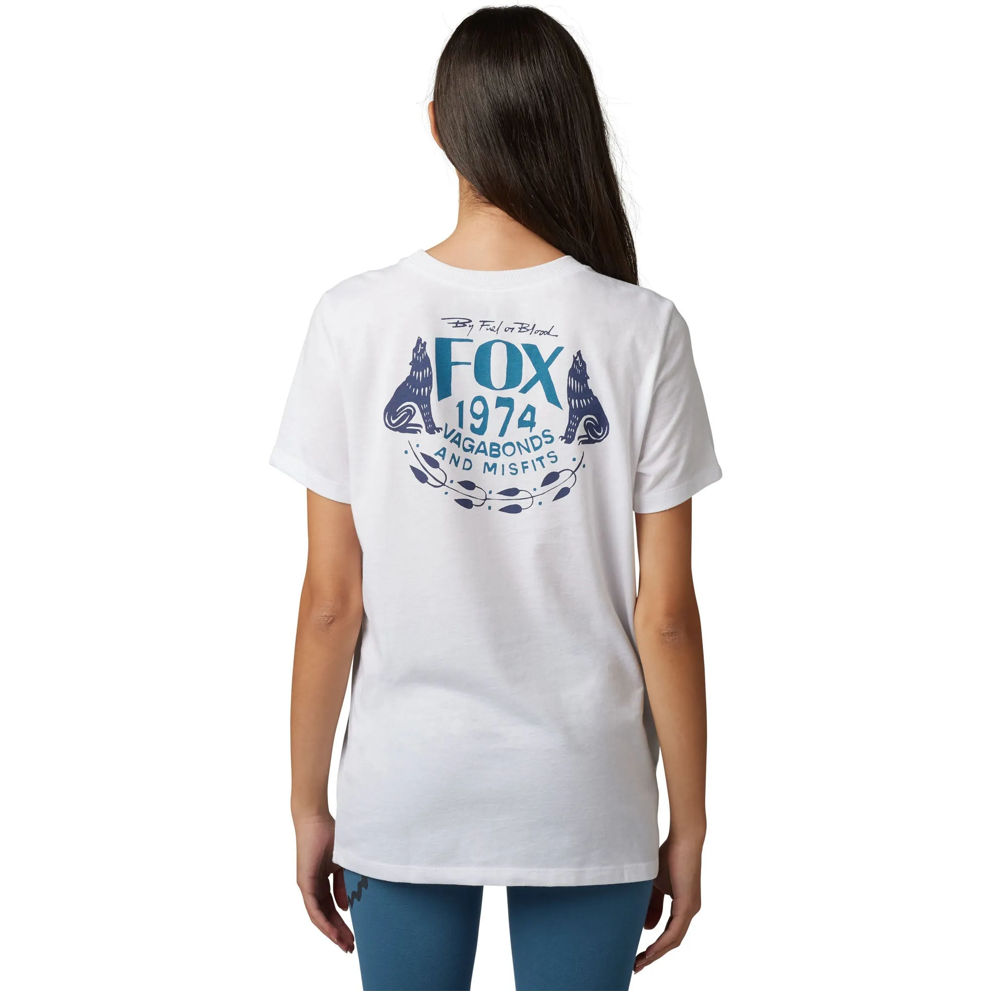 Fox Racing  Womens Predominant T-Shirt Short Sleeve Tee Relaxed Fit Soft White