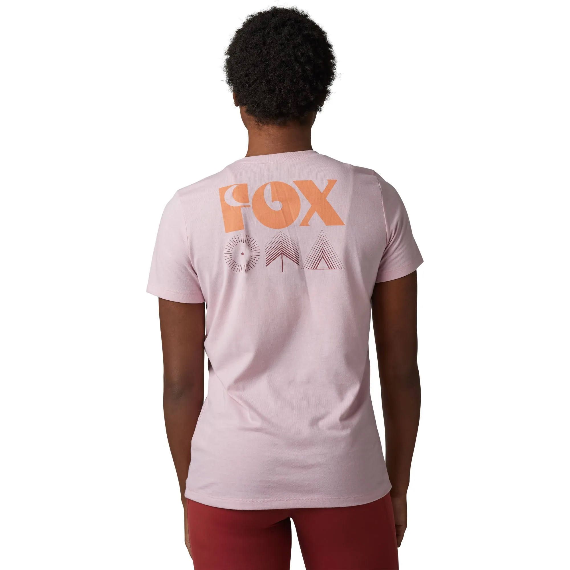Fox Racing  Womens Rockwilder T-Shirt Short Sleeve Tee Relaxed Fit Soft Blush