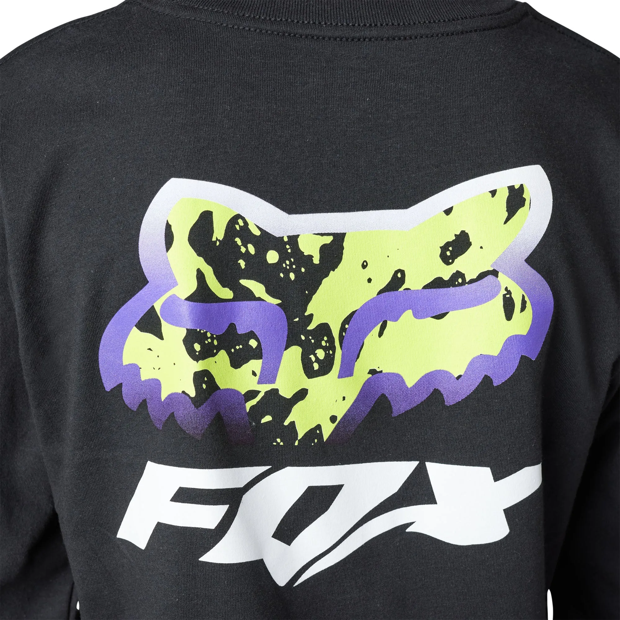 Fox Racing  Youth Morphic T-Shirt Long Sleeve Tee Midweight Soft Comfort Black