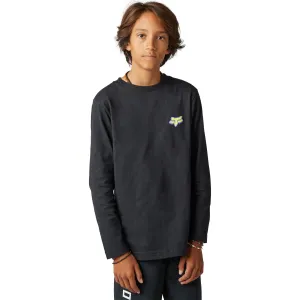 Fox Racing  Youth Morphic T-Shirt Long Sleeve Tee Midweight Soft Comfort Black