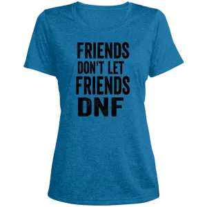 Friends DNF Ladies' Heather Scoop Neck Performance Tee