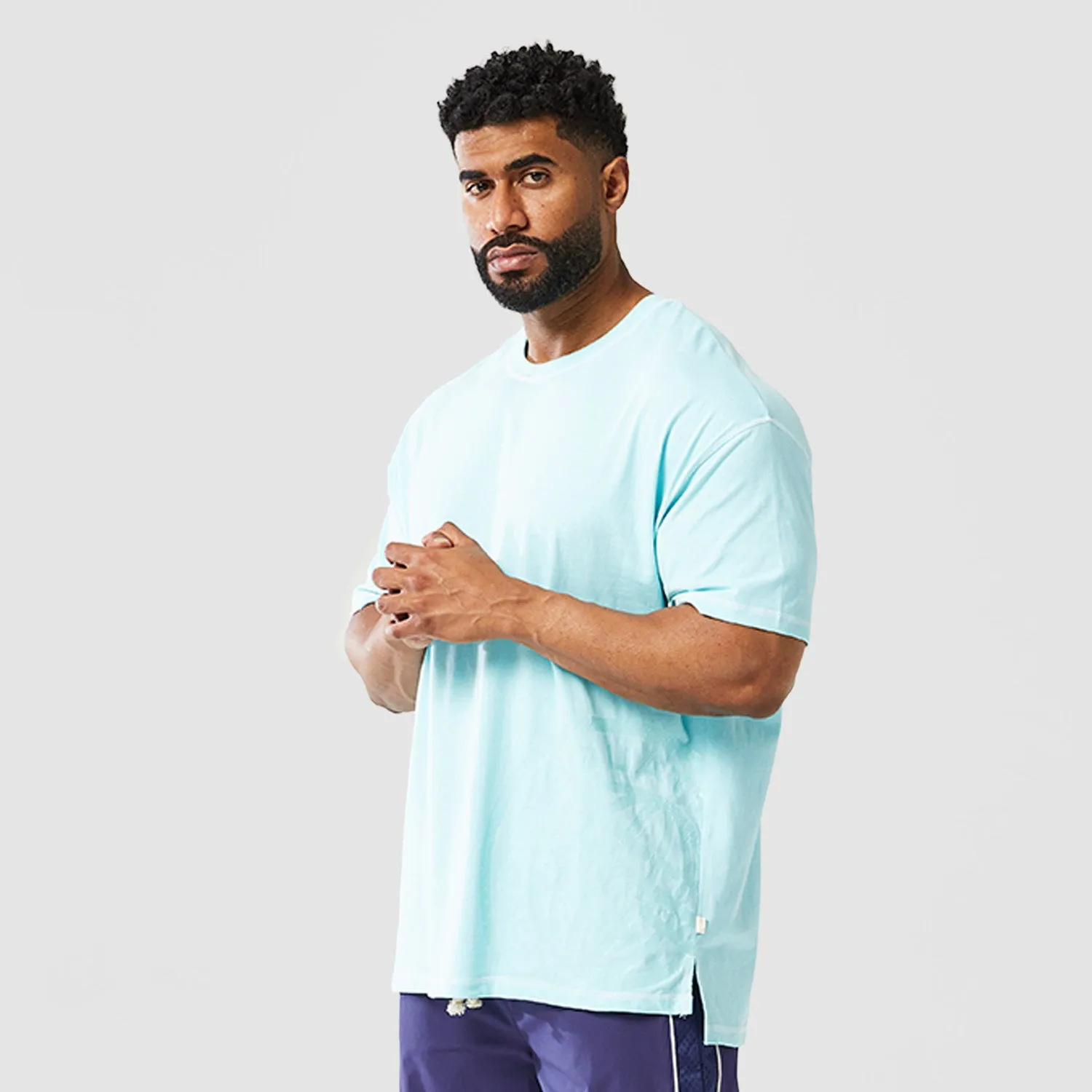 Golden Era Core Oversized Tee - Angel Blue
