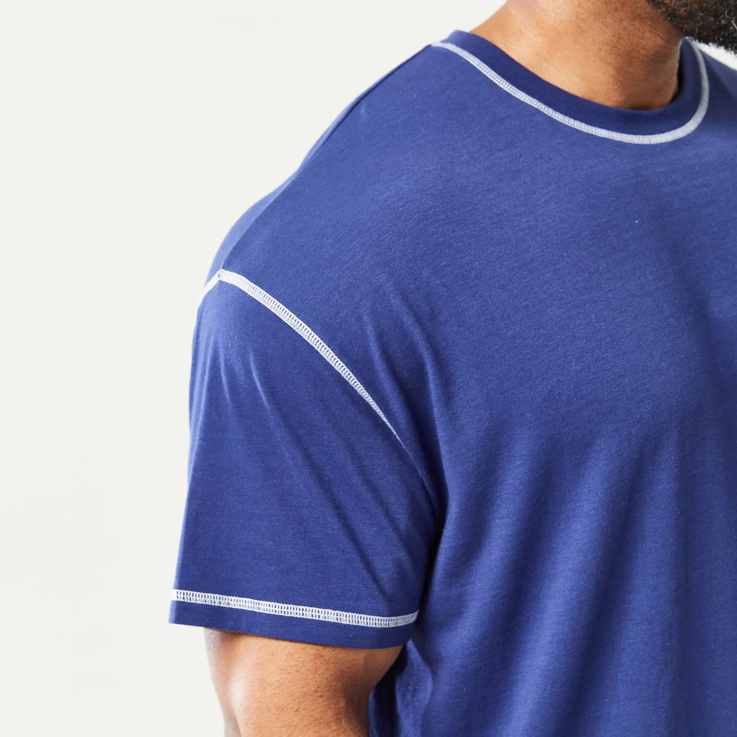 Golden Era Core Oversized Tee - Patriot Blue