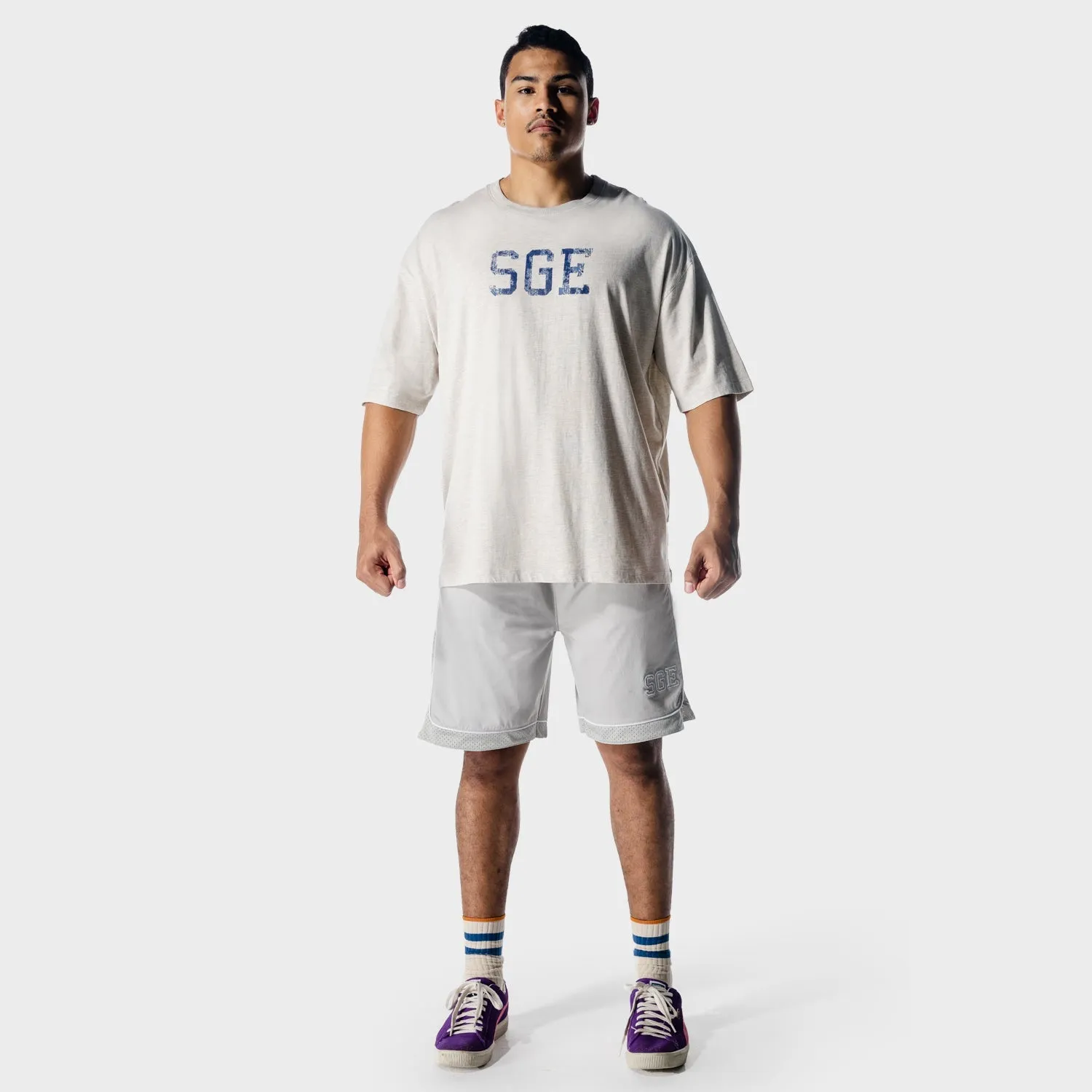 Golden Era Oversized T-shirt - Ecru Marl