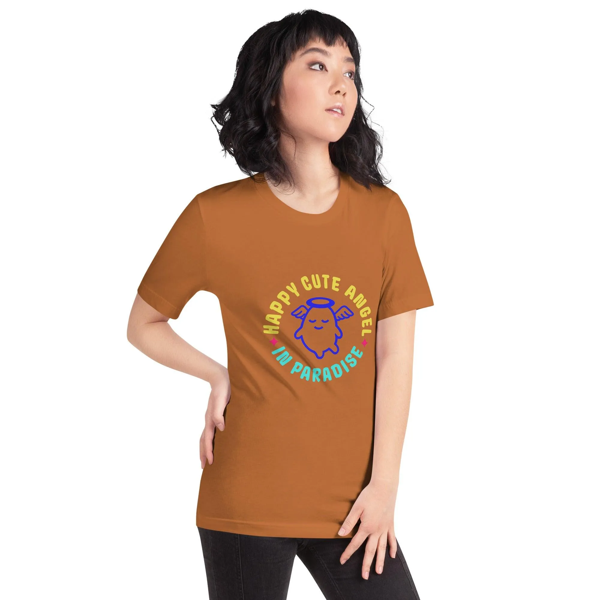 Happy Cute Angel | Multi-color Unisex Tees