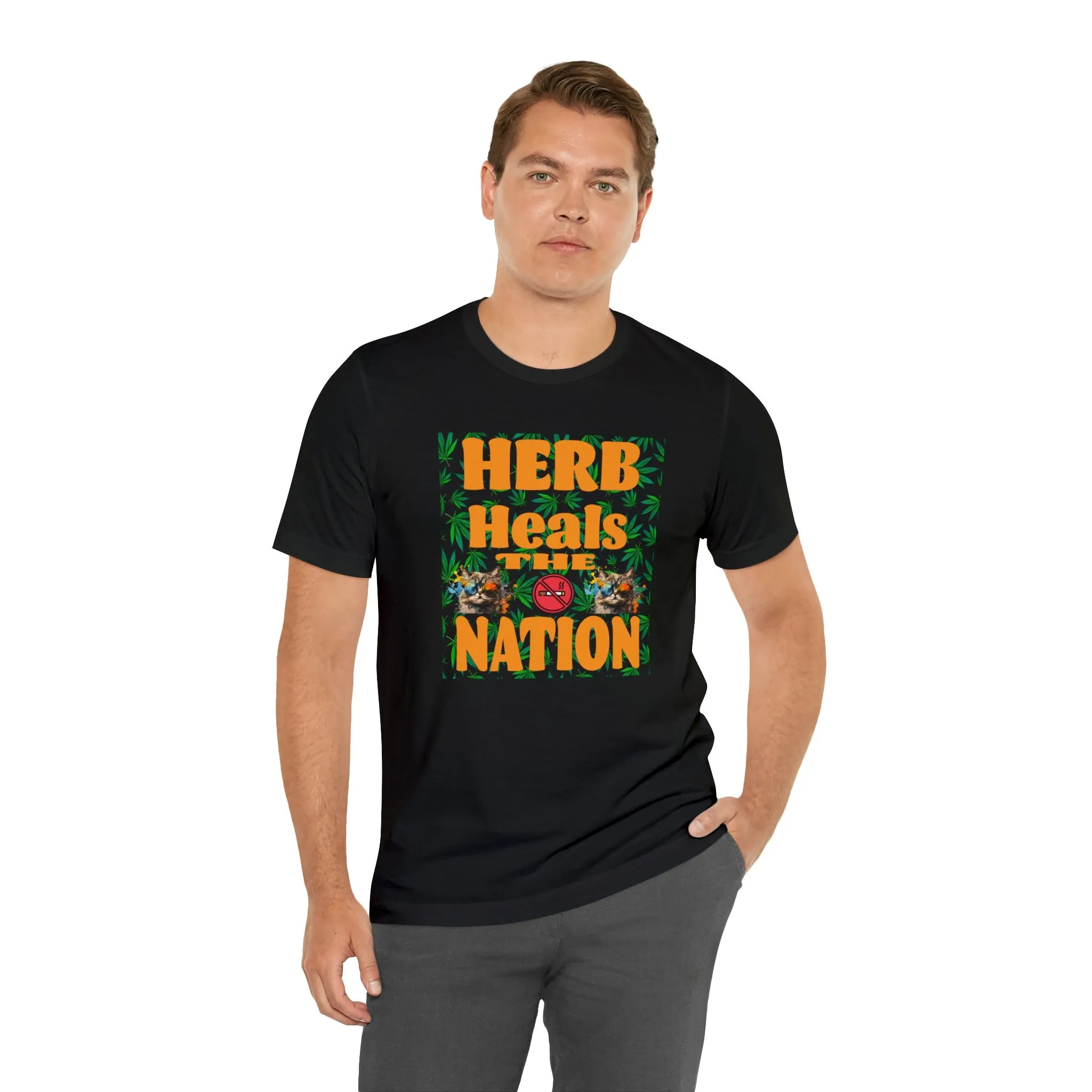Herb Heals T-shirt the Nation | Herbs for the Service of man | Healing health Pattern | Inspirational shirt