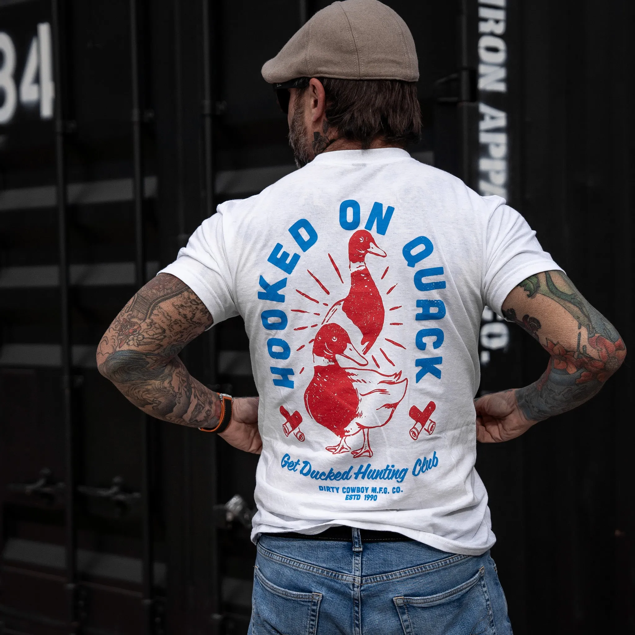 Hooked On Quack Hunter ' Get Ducked' Men's T-Shirt