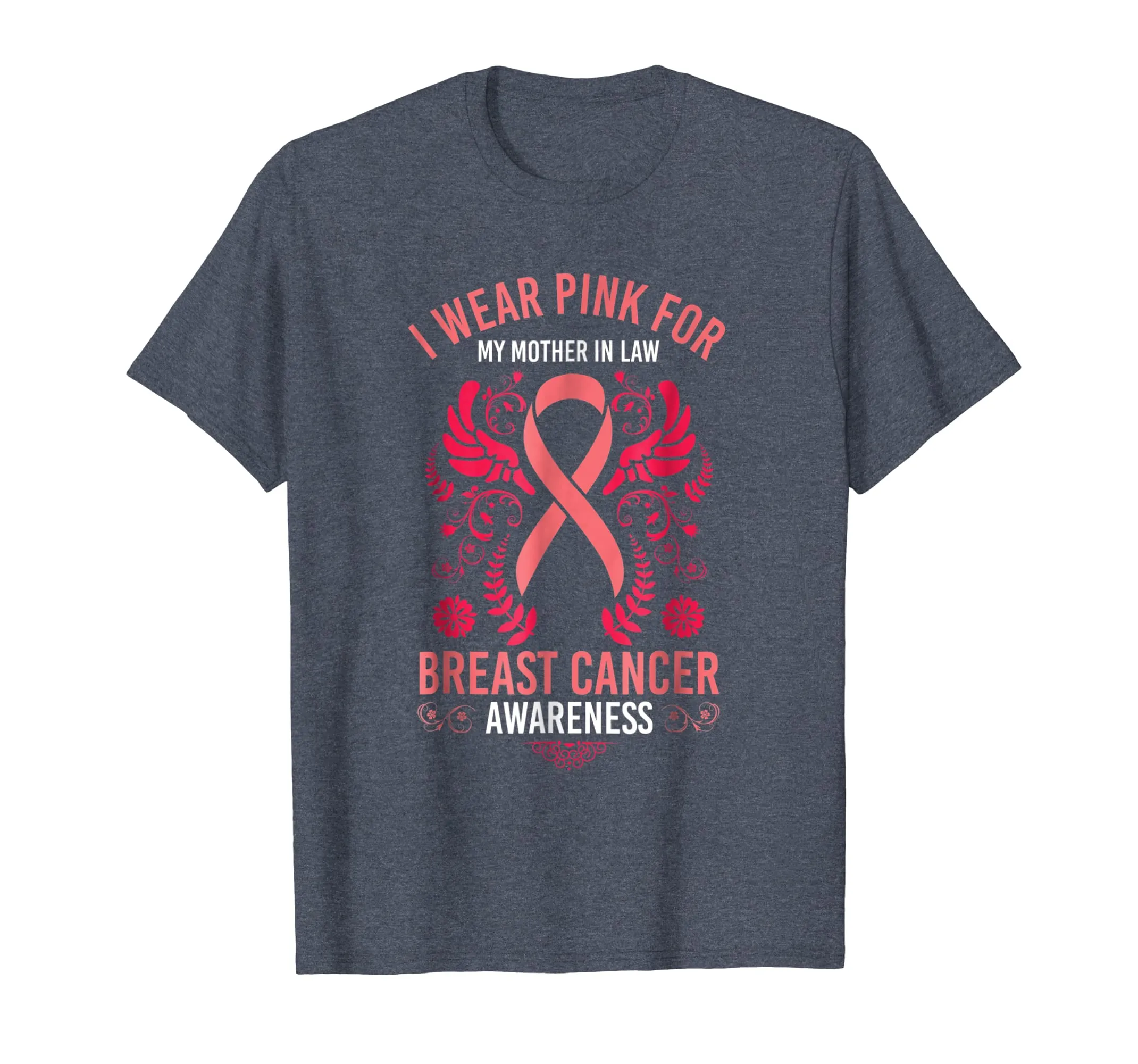 I Wear Pink For My Mother In Law Shirt Breast Cancer Support