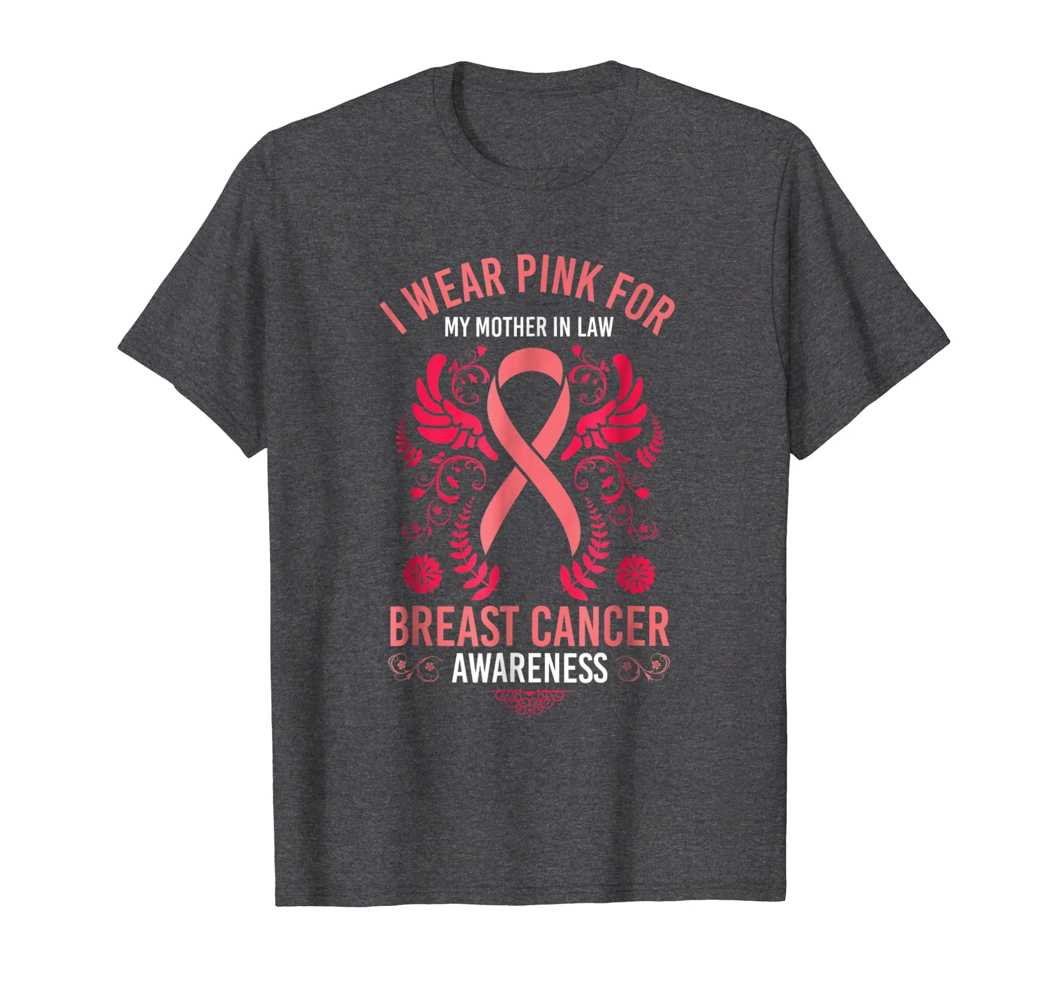 I Wear Pink For My Mother In Law Shirt Breast Cancer Support