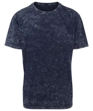 Indigo/White - Acid washed tee