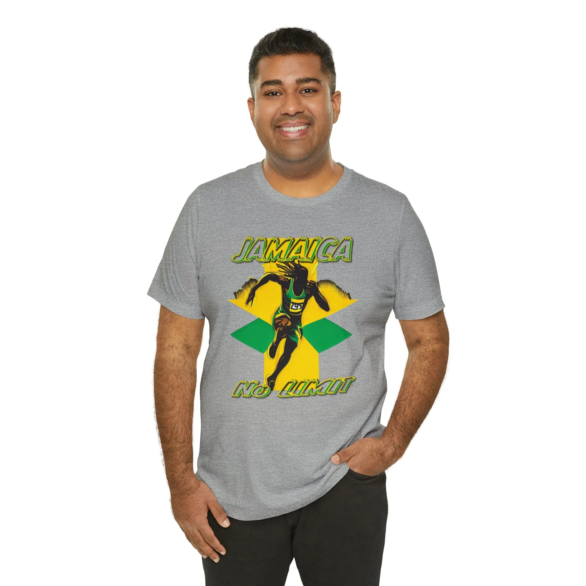 Jamaica T-shirt No Limit design Jamaican | Limitless Streetwear | Casual Wear Graphic Vacation T-shirt